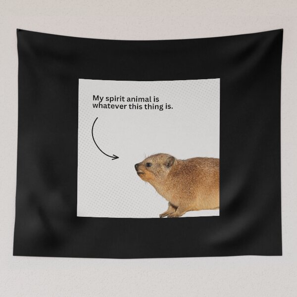 Item preview, Spirit animal Hyrax designed and sold by SketchySparrow.
