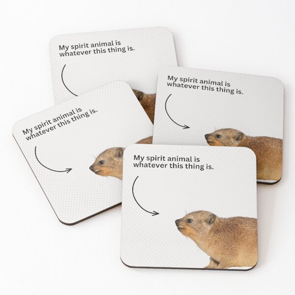 Item preview, Spirit animal Hyrax designed and sold by SketchySparrow.