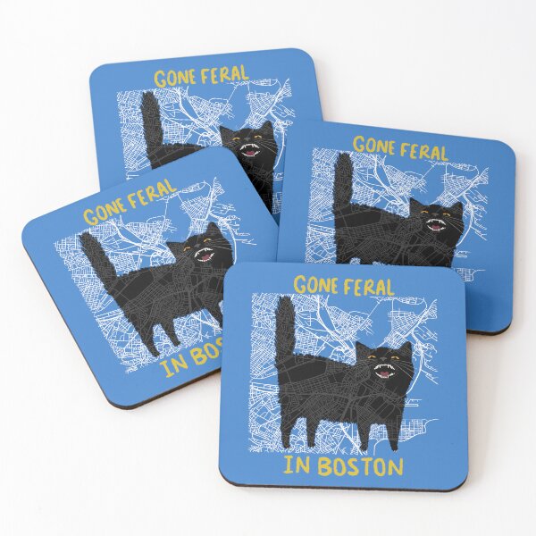 Item preview, Gone Feral in Boston Cat designed and sold by KilkennyCat Art.