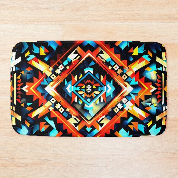Item preview, Southwest Native American-Inspired Red And Black Pattern designed and sold by DEC02.