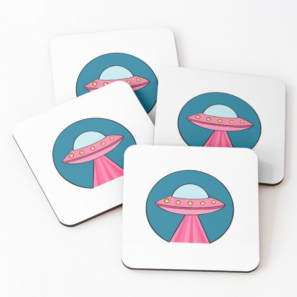 Item preview, Pink and blue ufo designed and sold by Designsbyleahhh.