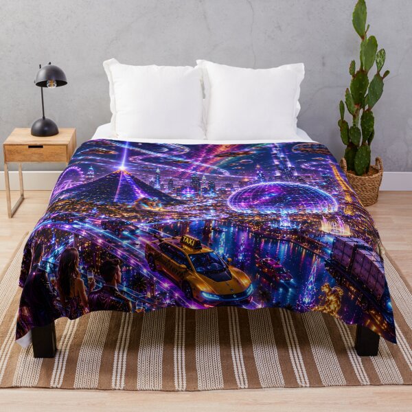 Item preview, Neon Las Vegas | Sci-Fi Futuristic Cityscape designed and sold by RockyLambda.