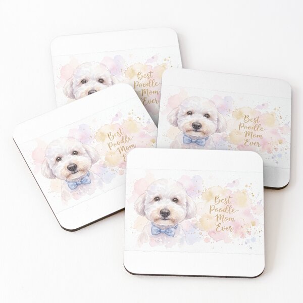 Item preview, Soft Pastel Poodle Watercolor Art – Best Poodle Mom Ever Apparel designed and sold by NovaShiftDesign.