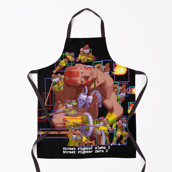 Item preview, dhalsim alpha 2 hitbox data collage designed and sold by Cent75.
