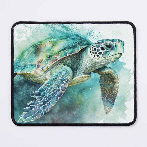 Item preview, Sea Turtle and Bubbles  designed and sold by InspiredPamjoy.