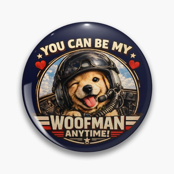Item preview, You Can Be My Woofman Anytime. Cute puppy with Oversized Helmet designed and sold by RockyLambda.