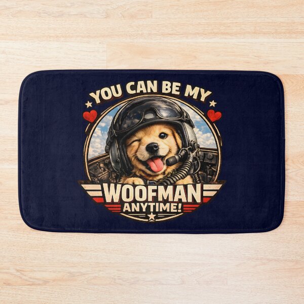 Item preview, You Can Be My Woofman Anytime. Cute puppy with Oversized Helmet designed and sold by RockyLambda.