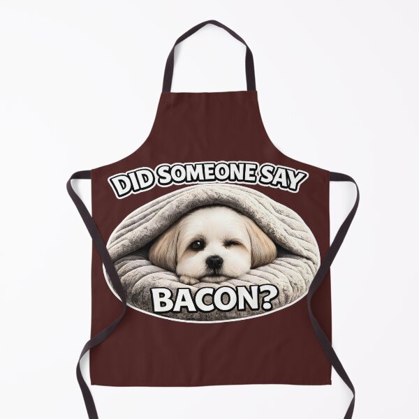 Item preview, Did Someone Say Bacon? | Funny Blanket Dog Meme | Cute Sleepy Puppy Lover Gift designed and sold by RockyLambda.