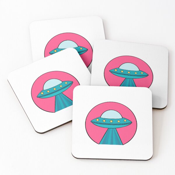 Item preview, Pink and blue space ship designed and sold by Designsbyleahhh.