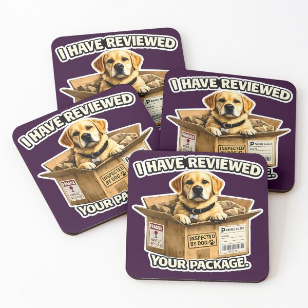 Item preview, I Have Reviewed Your Package | Funny Puppy Delivery Meme designed and sold by RockyLambda.