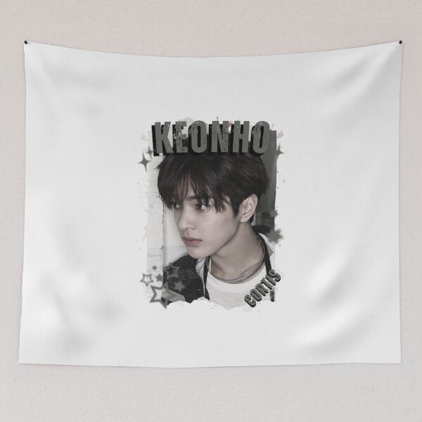 Item preview, CORTISs Keonho Kpop Boy Group Black and White Collage Digital Art Portrait designed and sold by AJUNICE STUDIO.