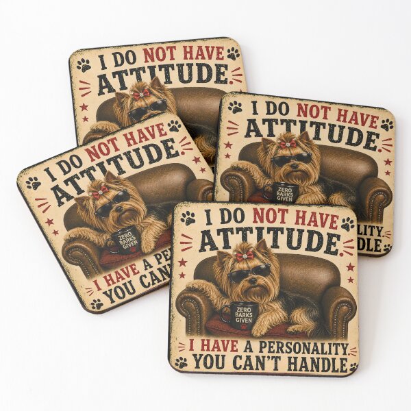 Item preview, I Do Not Have Attitude – I Have A Personality You Can’t Handle | Sassy Yorkie Dog with Zero Barks Given Mug designed and sold by RockyLambda.