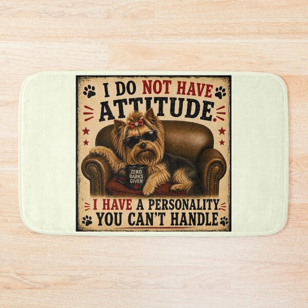 Item preview, I Do Not Have Attitude – I Have A Personality You Can’t Handle | Sassy Yorkie Dog with Zero Barks Given Mug designed and sold by RockyLambda.