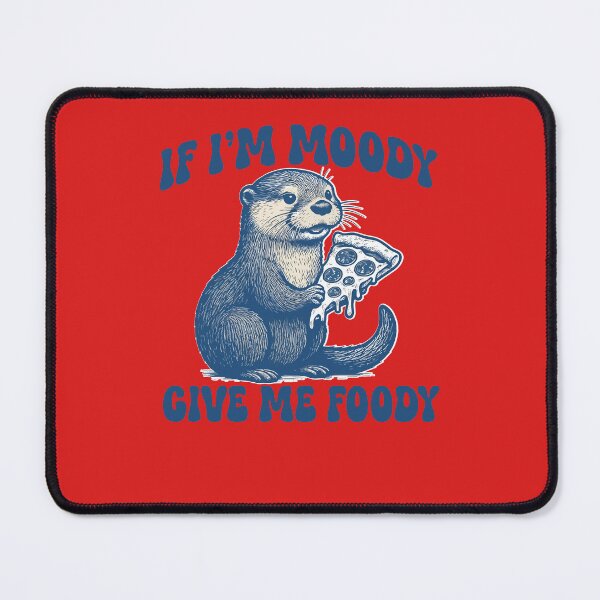 Item preview, animal, humor, food lover, pizza lover, otter lover, kawaii, vintage, retro, funny quote,  design designed and sold by Marketflowcreation .