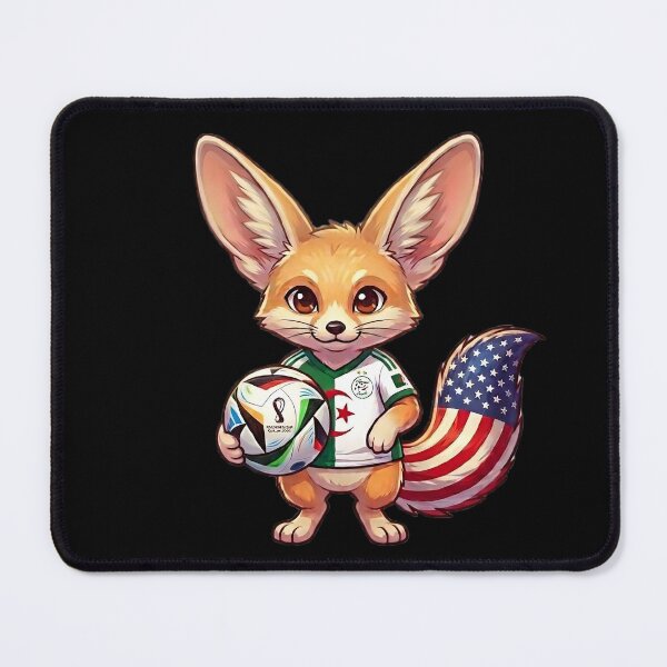 Item preview, Algerian Fennec Fox 2026 World Cup - Kansas Sunflower Spirit designed and sold by printozaShop.