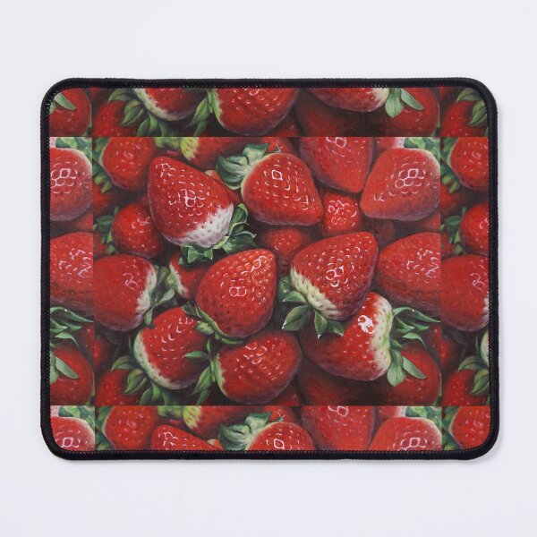 Item preview, Vibrant Red Strawberries Harvest - Realistic Fruit Fine Art designed and sold by HaedamArt.