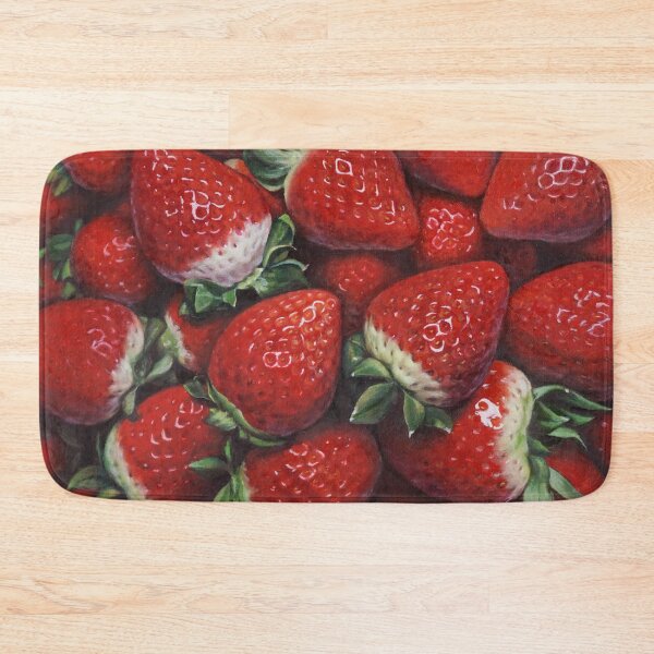 Item preview, Vibrant Red Strawberries Harvest - Realistic Fruit Fine Art designed and sold by HaedamArt.