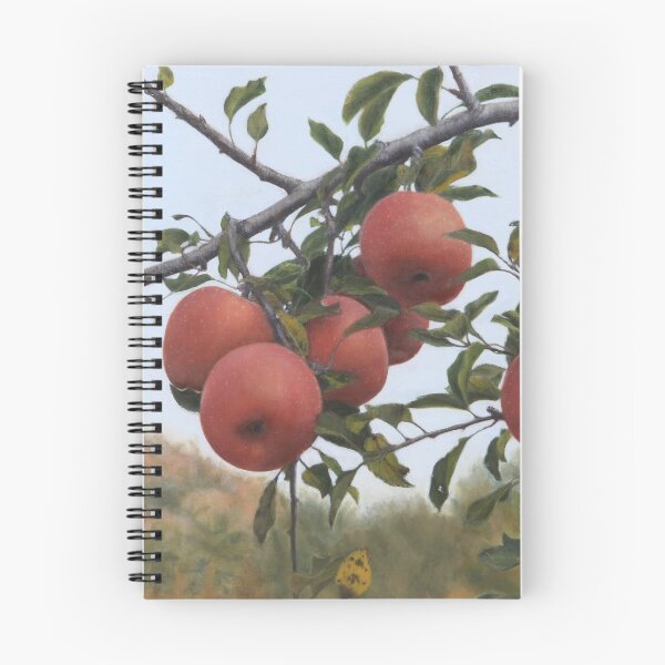 Item preview, Aesthetic Red Apples on Branch - Realistic Fine Art Painting designed and sold by HaedamArt.
