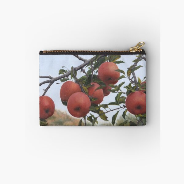 Item preview, Aesthetic Red Apples on Branch - Realistic Fine Art Painting designed and sold by HaedamArt.