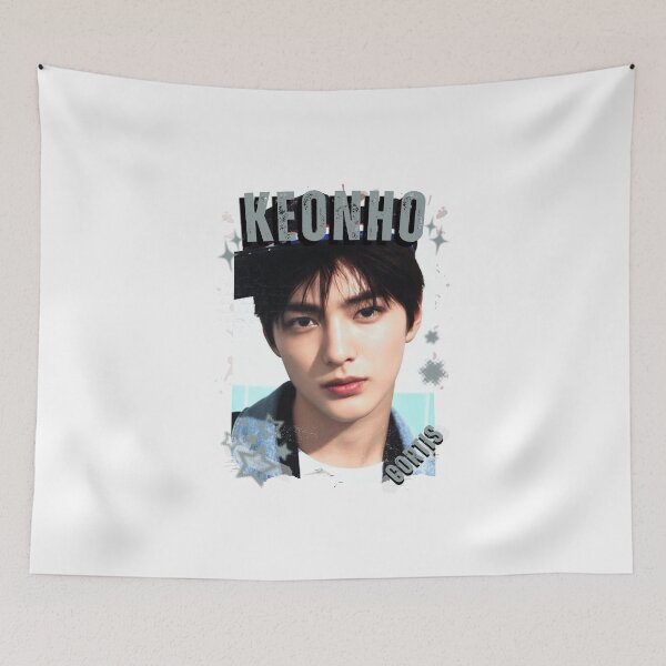 Item preview, CORTISs Keonho Kpop Boy Group Black and White Collage Digital Art Portrait designed and sold by AJUNICE STUDIO.