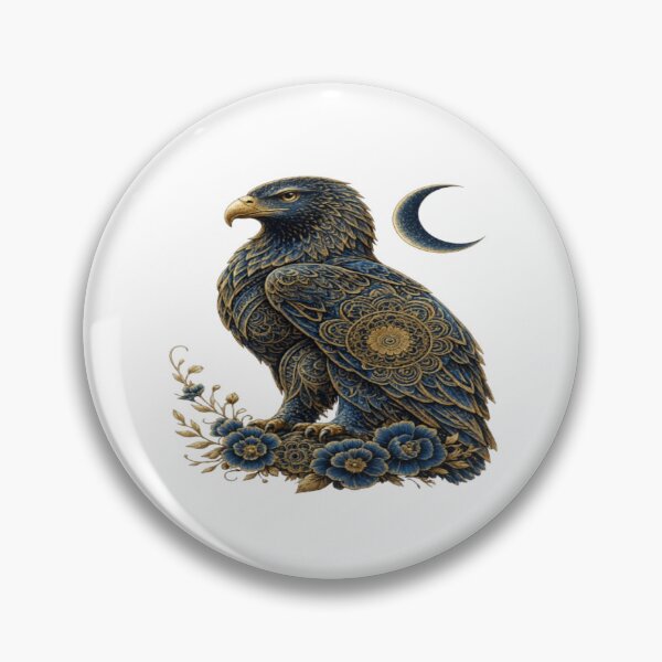 Item preview, Sea Blue & Gold Eagle | Premium Mandala Eagle | Luxury Boho Graphic | T-Shirt & Hoodie Design designed and sold by Lifehackerplus1.
