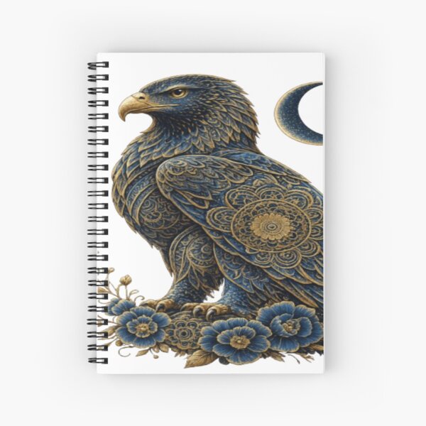 Item preview, Sea Blue & Gold Eagle | Premium Mandala Eagle | Luxury Boho Graphic | T-Shirt & Hoodie Design designed and sold by Lifehackerplus1.