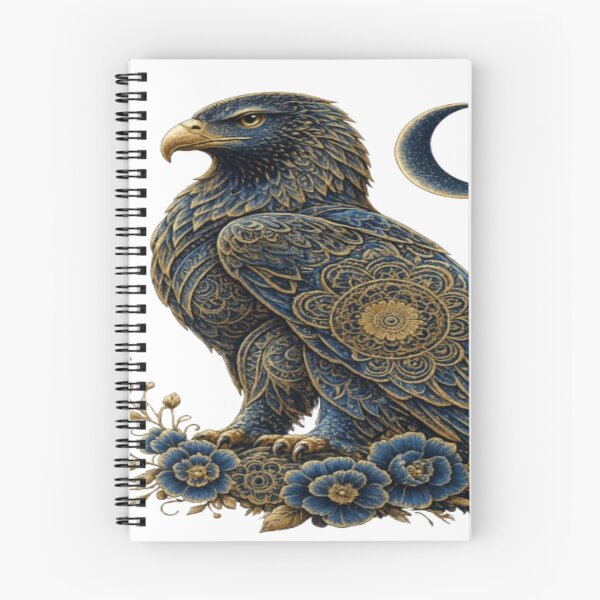 Item preview, Sea Blue & Gold Eagle | Premium Mandala Eagle | Luxury Boho Graphic | T-Shirt & Hoodie Design designed and sold by Lifehackerplus1.