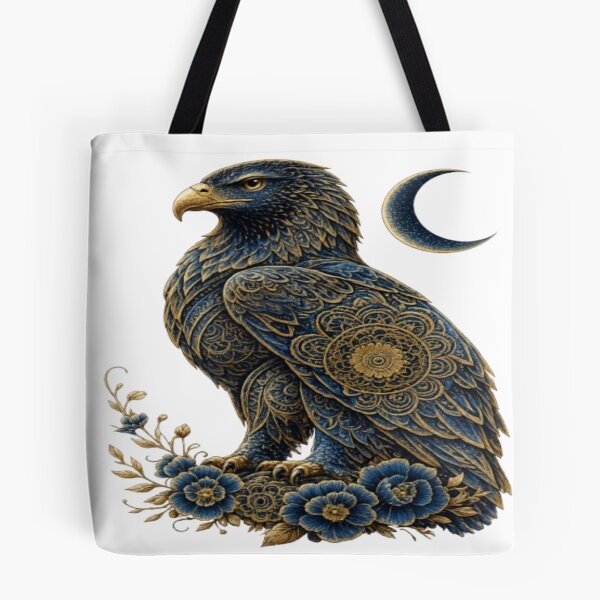 Item preview, Sea Blue & Gold Eagle | Premium Mandala Eagle | Luxury Boho Graphic | T-Shirt & Hoodie Design designed and sold by Lifehackerplus1.