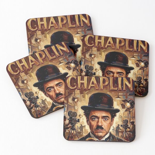 Item preview, Chaplin Retro Biographical Drama Tribute Art Movie Poster designed and sold by Art's Diner.
