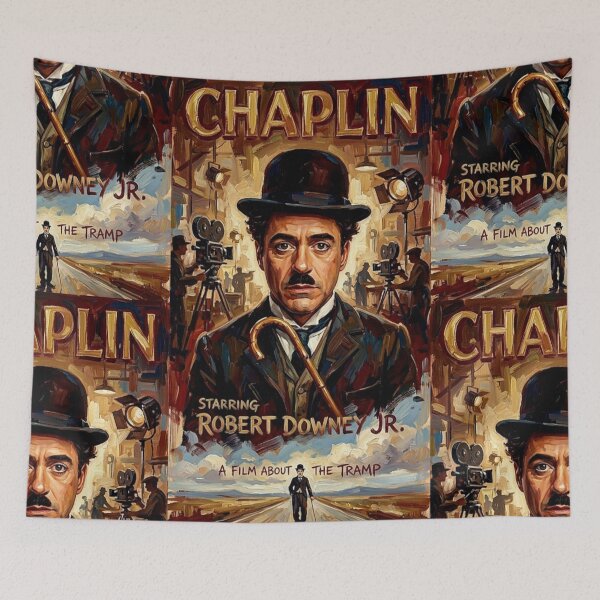 Item preview, Chaplin Retro Biographical Drama Tribute Art Movie Poster designed and sold by Art's Diner.