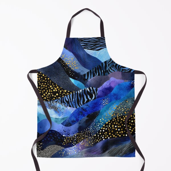 Item preview, Midnight Blue, Aqua, Golden Faux Animal Print Abstract  designed and sold by DEC02.