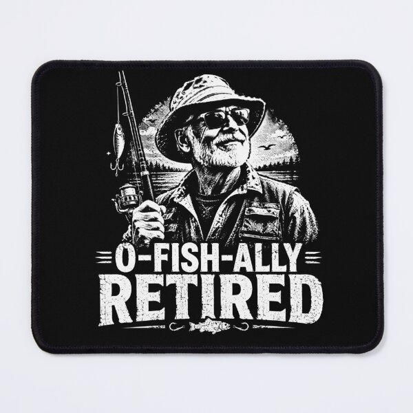 Item preview, O-Fish-Ally Retired – Funny Fishing Retirement Gift for Fisherman designed and sold by PosiMCreations.
