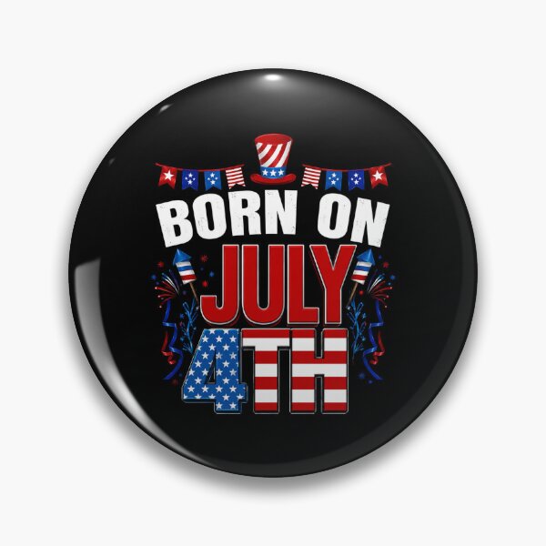 Item preview, Born On July 4th USA Flag 4th designed and sold by HeiroseOffical.