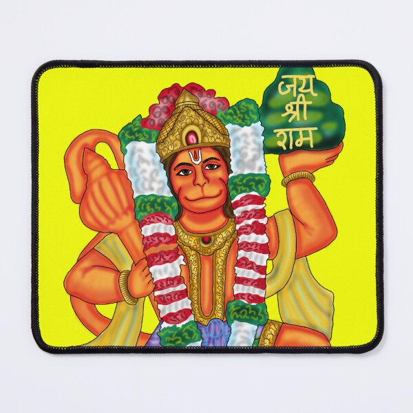 Item preview, Lord Hanuman Artwork | Divine Hindu God Digital Painting Illustration designed and sold by Harshit_Digital_Arts.