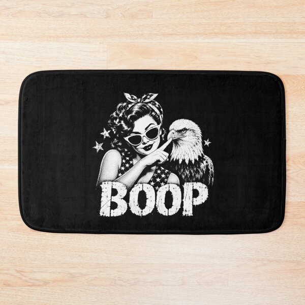 Item preview, Boop The Eagle – Funny Patriotic Bald Eagle Retro Pinup Design designed and sold by PosiMCreations.