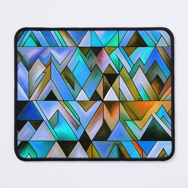 Item preview, Boho Geometric Shapes In Blue, Green And Earthtone  designed and sold by DEC02.