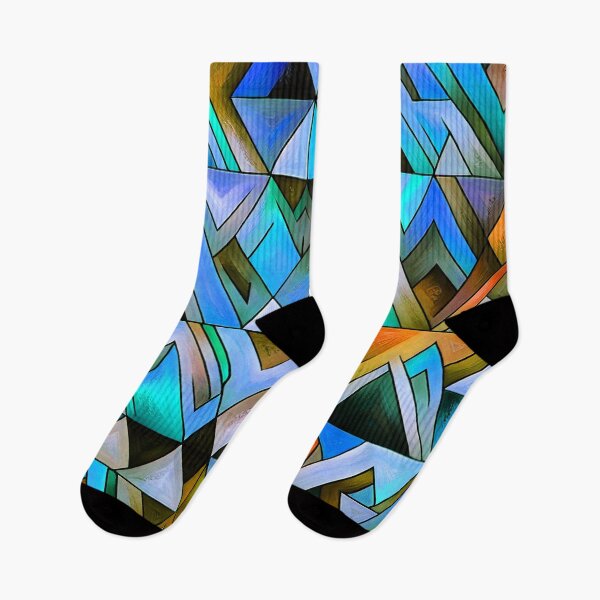 Item preview, Boho Geometric Shapes In Blue, Green And Earthtone  designed and sold by DEC02.