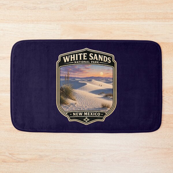 Item preview, White Sands National Park Retro Travel Badge designed and sold by Swanny's Custom T-shirt and Gift Designs.