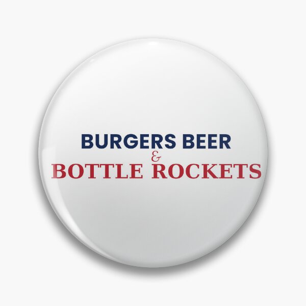 Item preview, Burgers Beer And Bottle Rockets Funny 4th Of July BBQ Tee designed and sold by 7Four1 Designs.