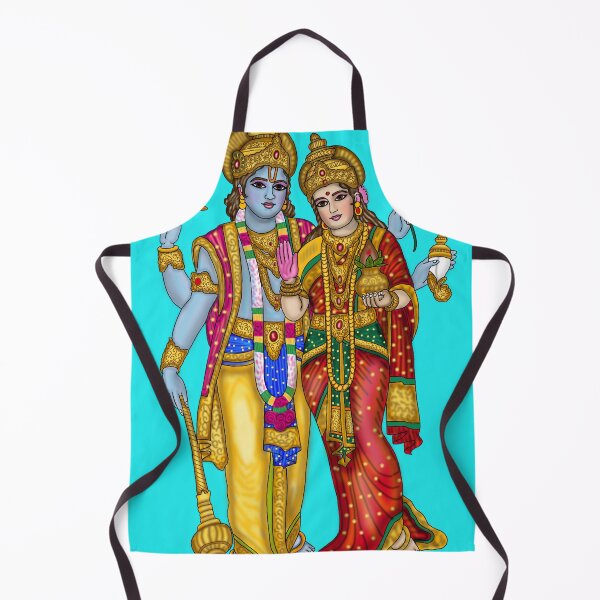 Item preview, Lord Lakshmi Narayana Artwork | Divine Hindu God Digital Painting Illustration designed and sold by Harshit_Digital_Arts.