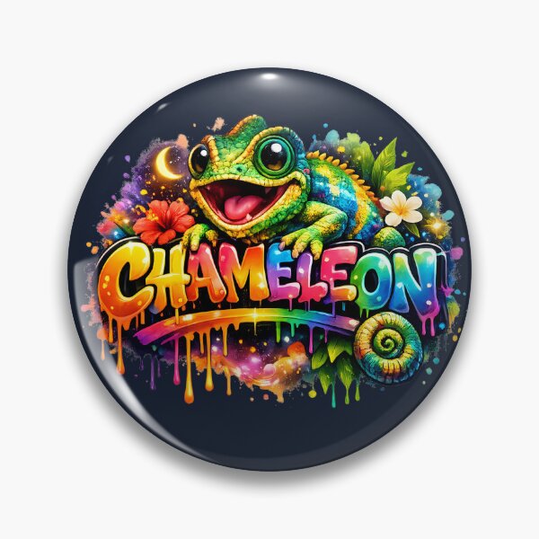 Item preview, Cute Rainbow Chameleon Cartoon Sticker | Colorful Tropical Reptile Art designed and sold by Minimal Aura.