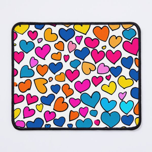 Item preview, Candy-Colored Cute Heart Designs Vibrant Pattern designed and sold by DEC02.