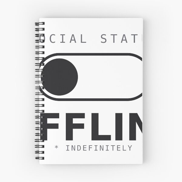 Item preview, Social Status: Offline – Funny Introvert Antisocial Deadpan Humor designed and sold by deadpansupplyco.