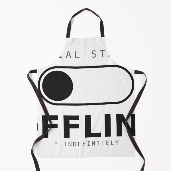 Item preview, Social Status: Offline – Funny Introvert Antisocial Deadpan Humor designed and sold by deadpansupplyco.