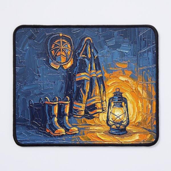 Item preview, Firefighter Gear Expressionist Lantern designed and sold by NovaShiftDesign.