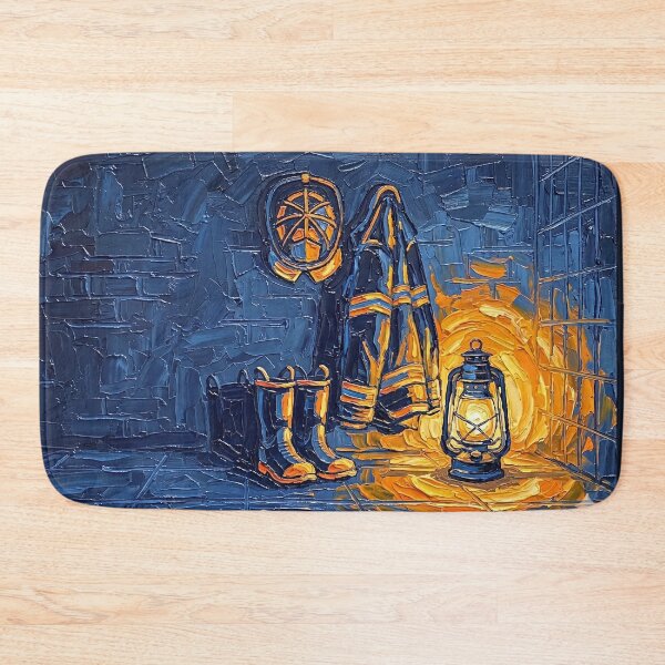 Item preview, Firefighter Gear Expressionist Lantern designed and sold by NovaShiftDesign.