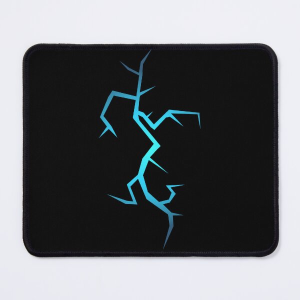 Item preview, Electric Blue Lightning Bolt Glowing Crack Art designed and sold by rich-moda.
