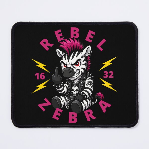 Item preview, Rebel Zebra Middle Finger designed and sold by pUNKnown.