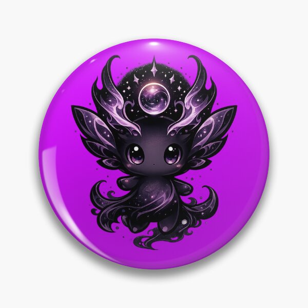 Item preview, Void Galaxy Axolotl Spirit - Dark Cute Kawaii Cosmic Creature designed and sold by greatlakesea.