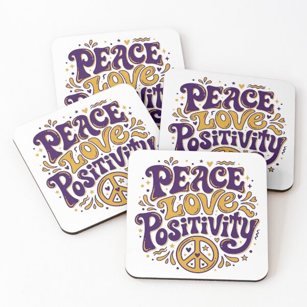 Item preview, Peace Love Positivity designed and sold by PlushFutura.